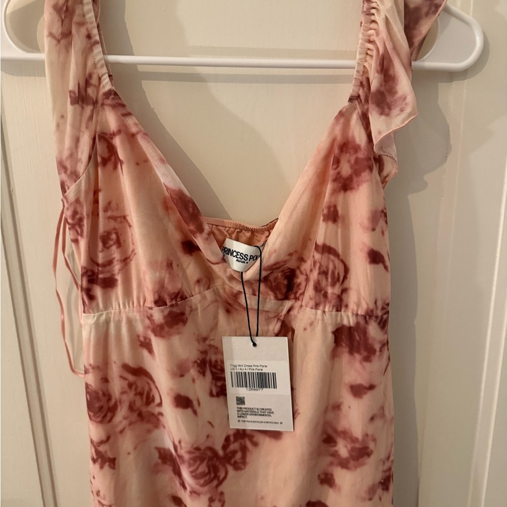 Princess Polly Pink Floral Trigg Mini Dress